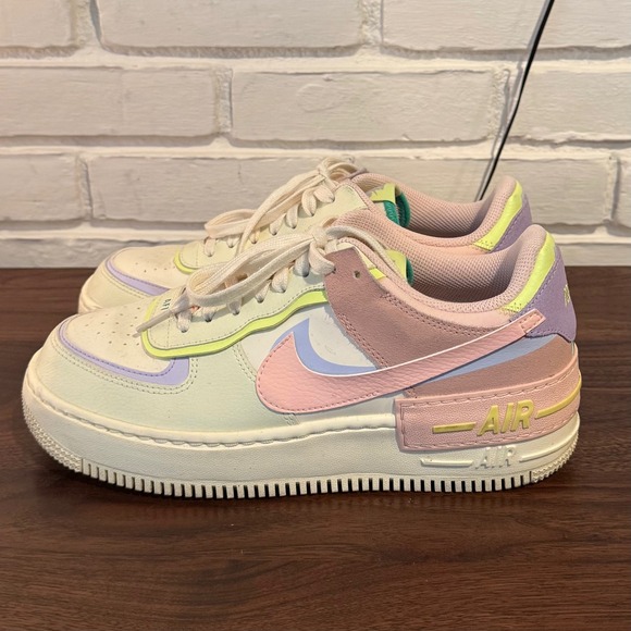 Nike Shoes - Nike Air Force 1 Shadow Pale Ivory Celestial Gold Pastel Womens 10 CI0919-101